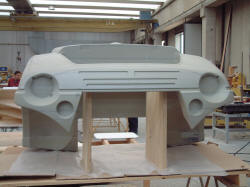 Model for the creation of the electric vehicle front rotational mould